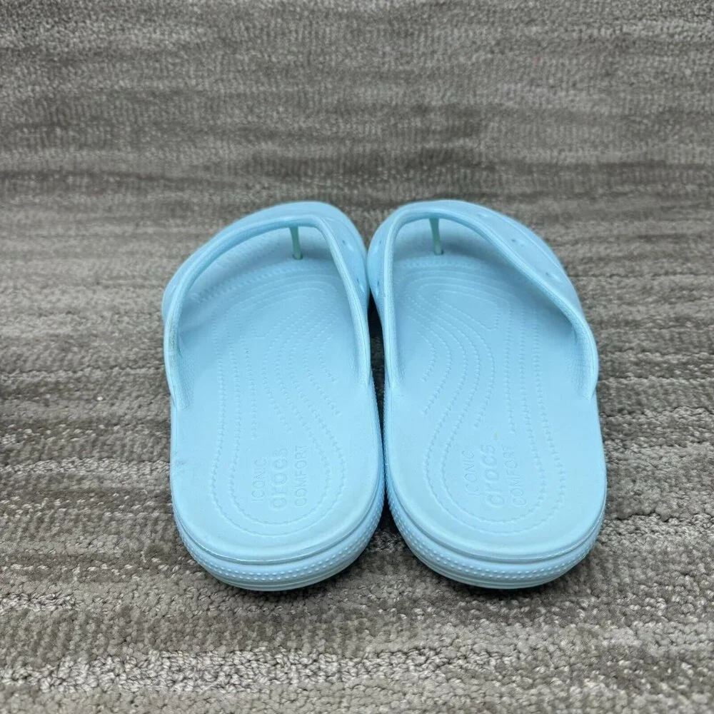 Crocs Unisex Classic Flip Flop Sandal Arctic Men 10 Womens 12 Blue Comfort